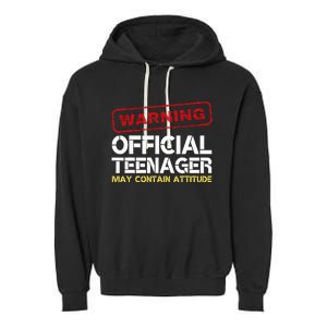 13 Birthday Teenager Boy 13th Birthday Garment-Dyed Fleece Hoodie