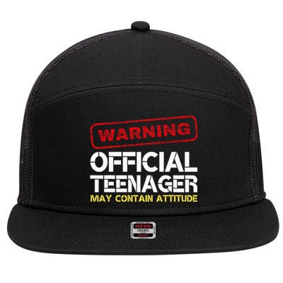 13 Birthday Teenager Boy 13th Birthday 7 Panel Mesh Trucker Snapback Hat