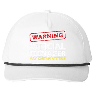 13 Birthday Teenager Boy 13th Birthday Snapback Five-Panel Rope Hat