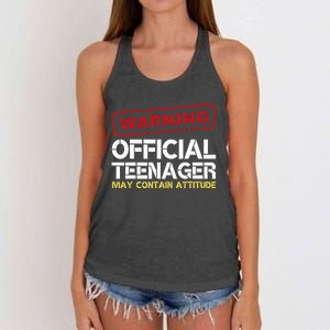 13 Birthday Teenager Boy 13th Birthday Women's Knotted Racerback Tank