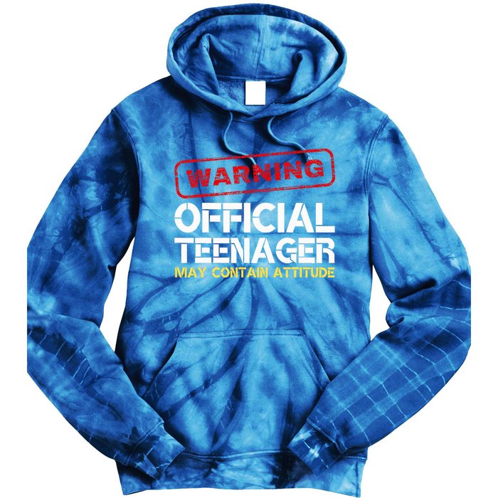 13 Birthday Teenager Boy 13th Birthday Tie Dye Hoodie