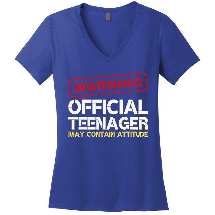 13 Birthday Teenager Boy 13th Birthday Women's V-Neck T-Shirt