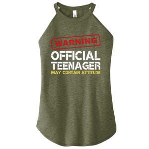 13 Birthday Teenager Boy 13th Birthday Women's Perfect Tri Rocker Tank