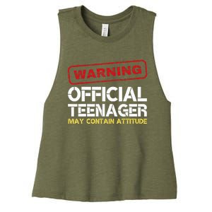 13 Birthday Teenager Boy 13th Birthday Women's Racerback Cropped Tank