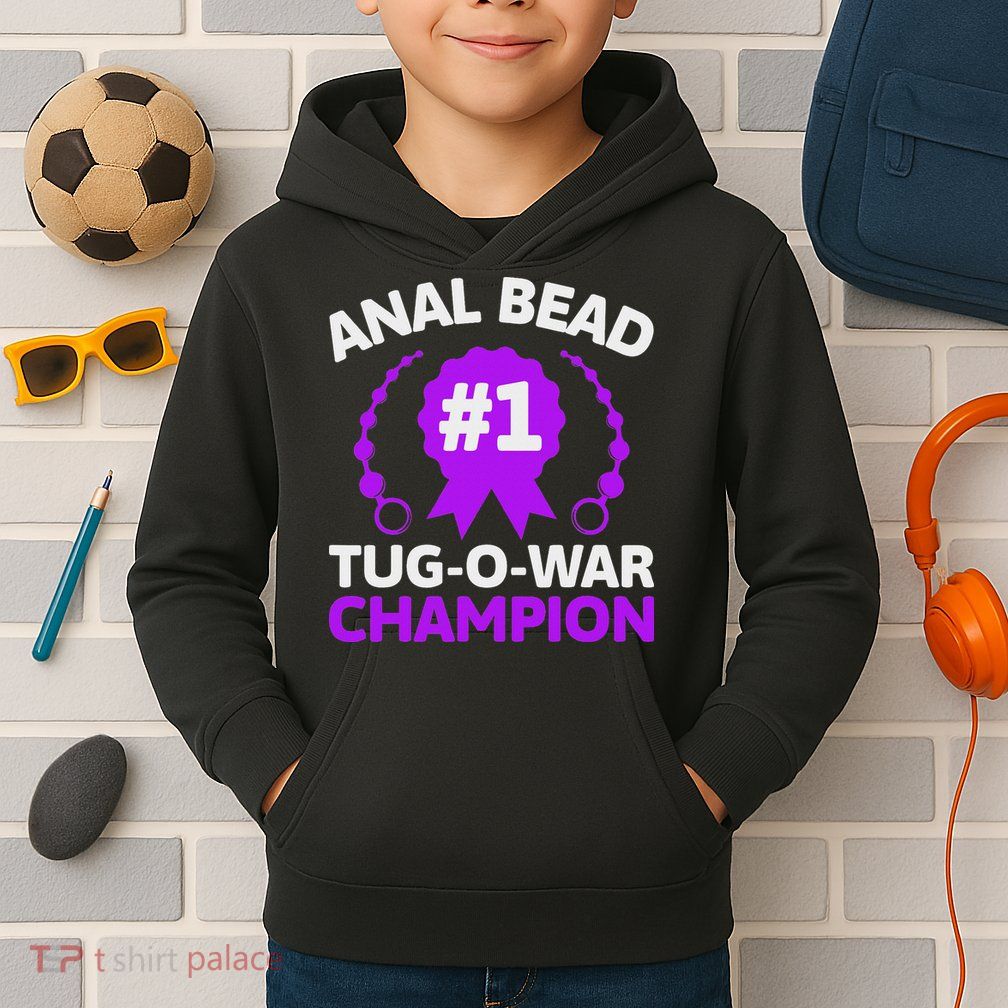 1 Bead Tug O War Champion Funny Adult Humor Cringe Kids Hoodie