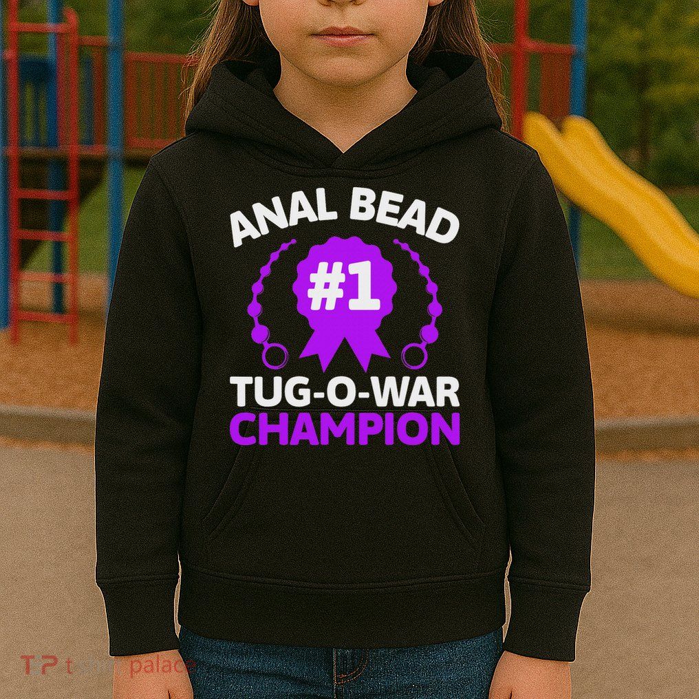1 Bead Tug O War Champion Funny Adult Humor Cringe Kids Hoodie