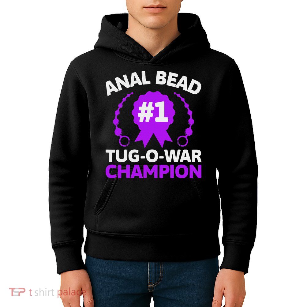 1 Bead Tug O War Champion Funny Adult Humor Cringe Kids Hoodie