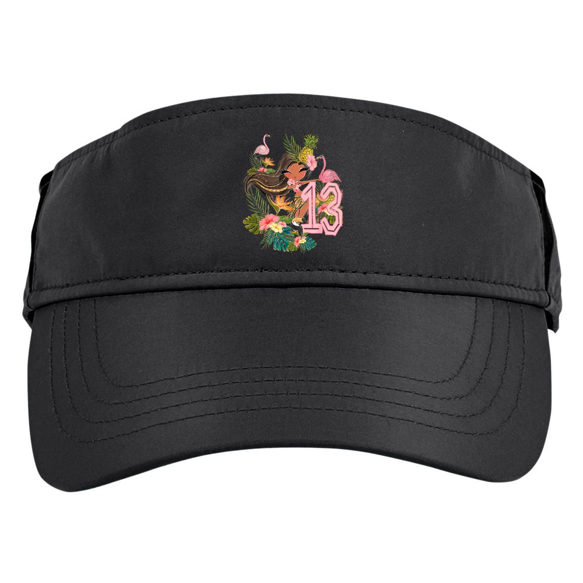 13th Birthday Tiki Party Pool Summer Hula Hawaiian Luau Friend Adult Drive Performance Visor