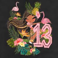 13th Birthday Tiki Party Pool Summer Hula Hawaiian Luau Friend Adult Drive Performance Visor
