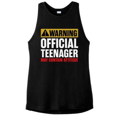 13 Birthday Teenager Boy 13yr Math 13th Birthday Ladies PosiCharge Tri-Blend Wicking Tank