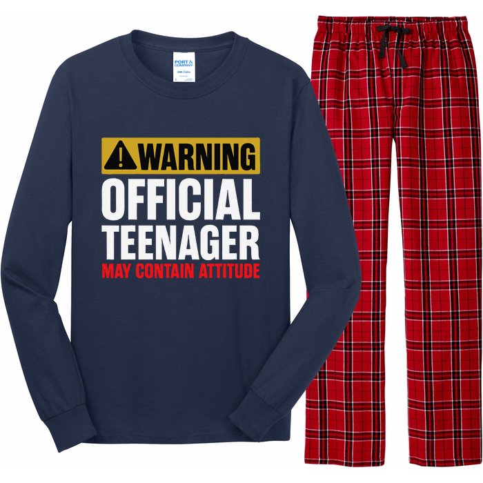 13 Birthday Teenager Boy 13yr Math 13th Birthday Long Sleeve Pajama Set