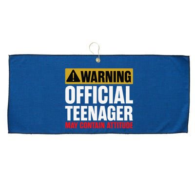 13 Birthday Teenager Boy 13yr Math 13th Birthday Large Microfiber Waffle Golf Towel