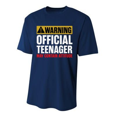 13 Birthday Teenager Boy 13yr Math 13th Birthday Performance Sprint T-Shirt