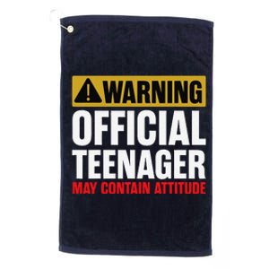 13 Birthday Teenager Boy 13yr Math 13th Birthday Platinum Collection Golf Towel