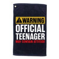 13 Birthday Teenager Boy 13yr Math 13th Birthday Platinum Collection Golf Towel