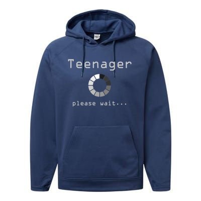 13th Birthday Teenager Gift Thirteen Yo Funny Gift Idea Meaningful Gift Performance Fleece Hoodie