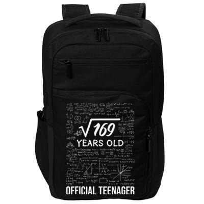 13 Birthday Teenager Boy 13yr Math 13th Birthday Impact Tech Backpack