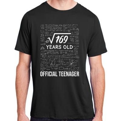 13 Birthday Teenager Boy 13yr Math 13th Birthday Adult ChromaSoft Performance T-Shirt