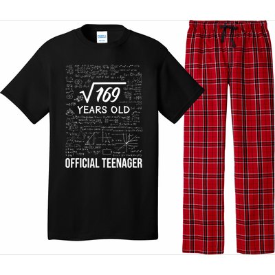 13 Birthday Teenager Boy 13yr Math 13th Birthday Pajama Set