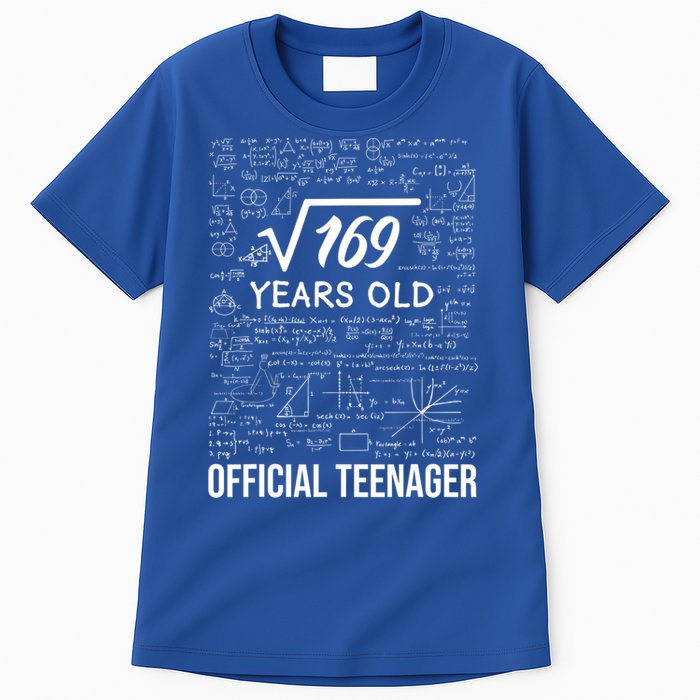 13 Birthday Teenager Boy 13yr Math 13th Birthday Tall T-Shirt