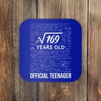 13 Birthday Teenager Boy 13yr Math 13th Birthday Coaster