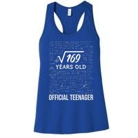 13 Birthday Teenager Boy 13yr Math 13th Birthday Women's Racerback Tank