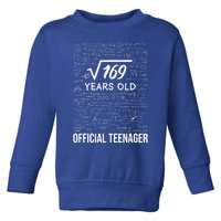 13 Birthday Teenager Boy 13yr Math 13th Birthday Toddler Sweatshirt