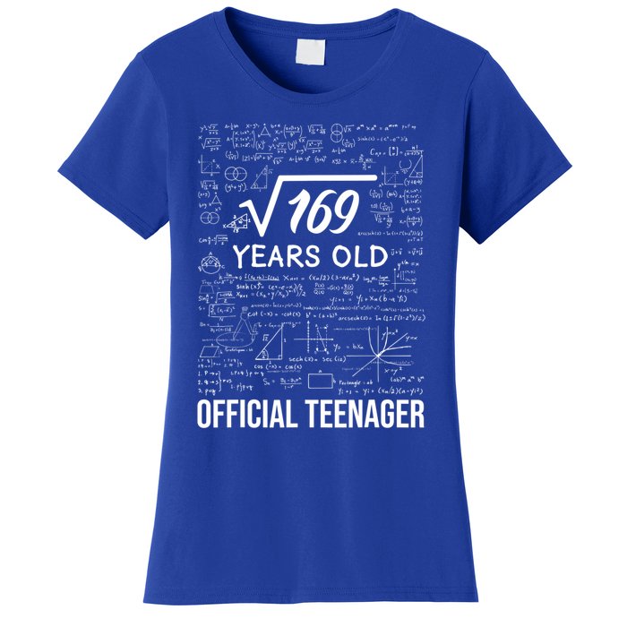 13 Birthday Teenager Boy 13yr Math 13th Birthday Women's T-Shirt