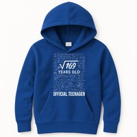 13 Birthday Teenager Boy 13yr Math 13th Birthday Kids Hoodie