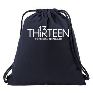 13th Birthday Teenager Thirteen Year Old Drawstring Bag