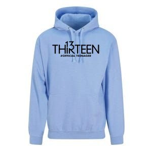 13th Birthday Teenager Thirteen Year Old Unisex Surf Hoodie