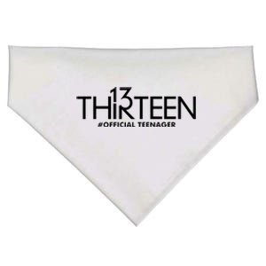 13th Birthday Teenager Thirteen Year Old USA-Made Doggie Bandana