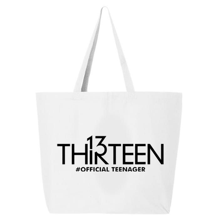 13th Birthday Teenager Thirteen Year Old 25L Jumbo Tote