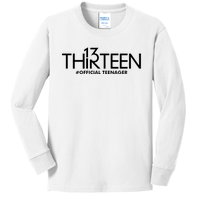 13th Birthday Teenager Thirteen Year Old Kids Long Sleeve Shirt