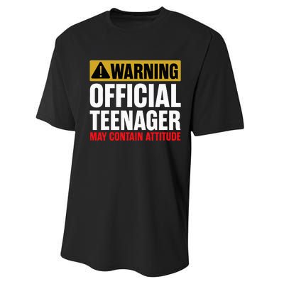 13 Birthday Teenager Boy 13yr Math 13th Birthday Performance Sprint T-Shirt