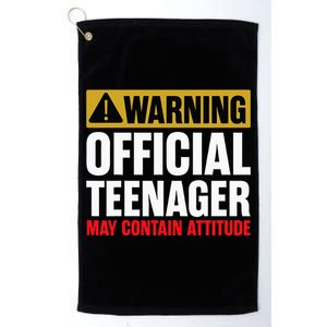 13 Birthday Teenager Boy 13yr Math 13th Birthday Platinum Collection Golf Towel