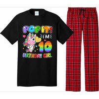 10th Birthday Unicorn Fidget Pop It Birthday 10 Year Pajama Set