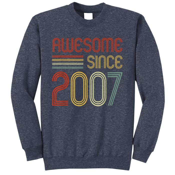 15th Birthday Vintage 2007 Made in 2007 Awesome Since 2007 Sweatshirt