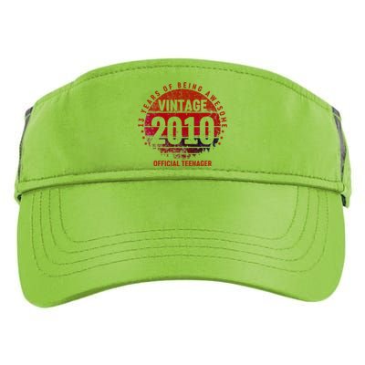 13th Birthday Vintage 2010 13 Years Old Adult Drive Performance Visor