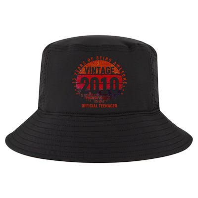 13th Birthday Vintage 2010 13 Years Old Cool Comfort Performance Bucket Hat