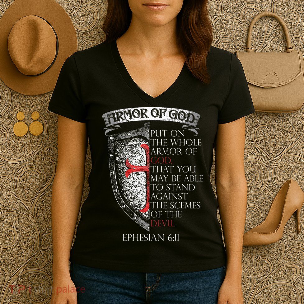 17 Bible Verse T Christian Women's V-Neck T-Shirt