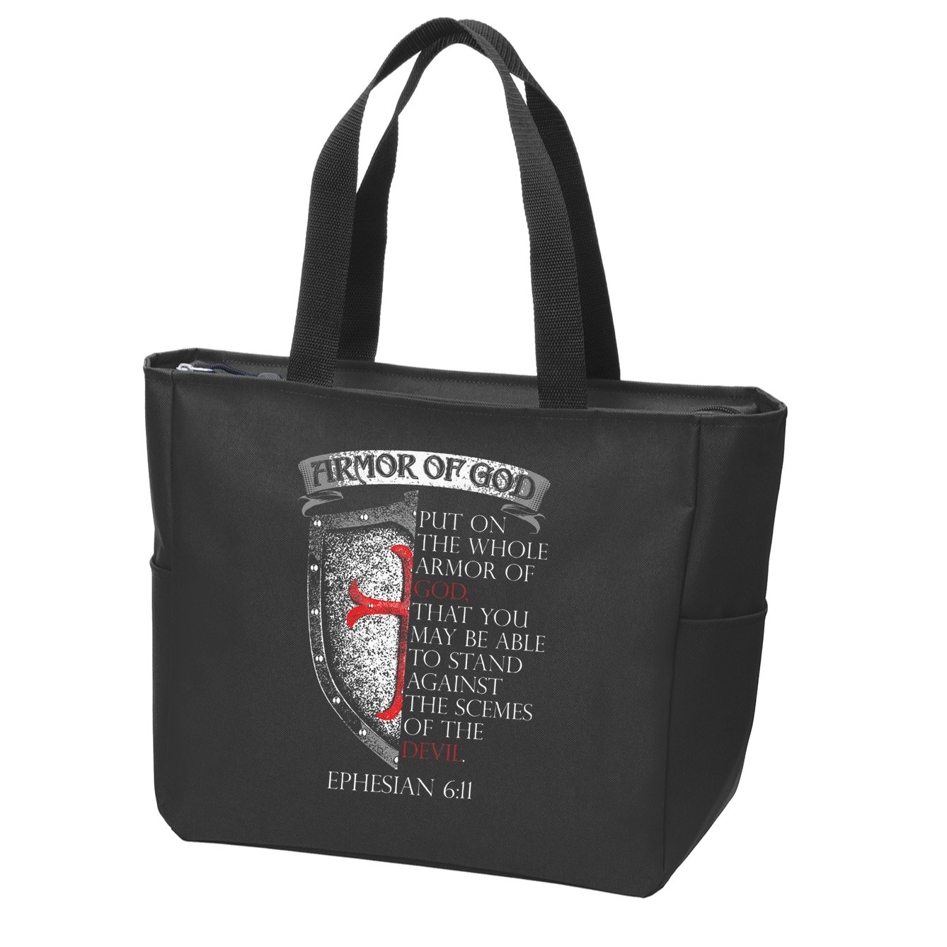 17 Bible Verse T Christian Zip Tote Bag