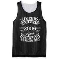 18th Birthday Vintage Legends Born In 2006 18 Years Old Mesh Reversible Basketball Jersey Tank