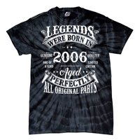 18th Birthday Vintage Legends Born In 2006 18 Years Old Tie-Dye T-Shirt