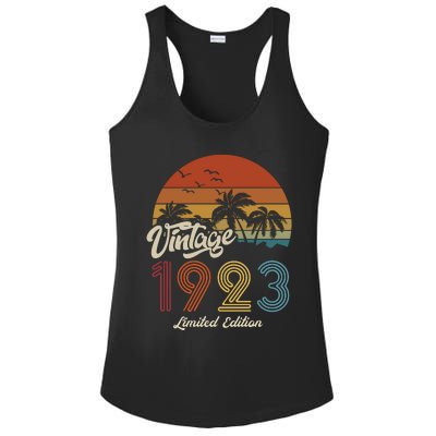 100th Birthday Vintage Limited Edition 1923 Ladies PosiCharge Competitor Racerback Tank