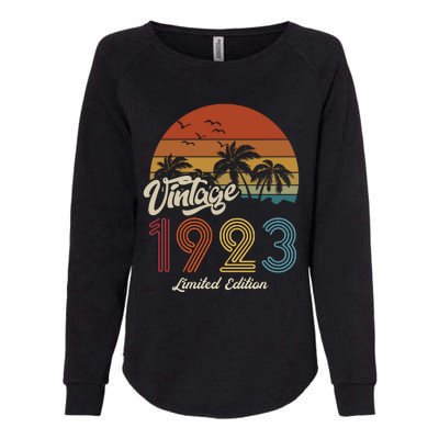 100th Birthday Vintage Limited Edition 1923 Womens California Wash Sweatshirt