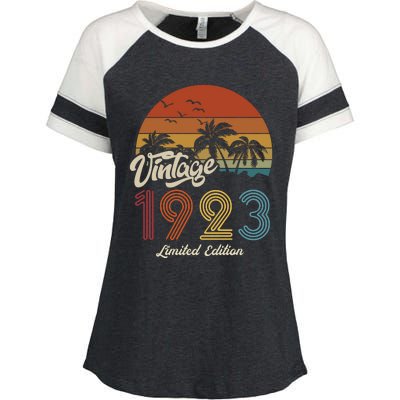 100th Birthday Vintage Limited Edition 1923 Enza Ladies Jersey Colorblock Tee