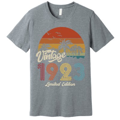 100th Birthday Vintage Limited Edition 1923 Premium T-Shirt