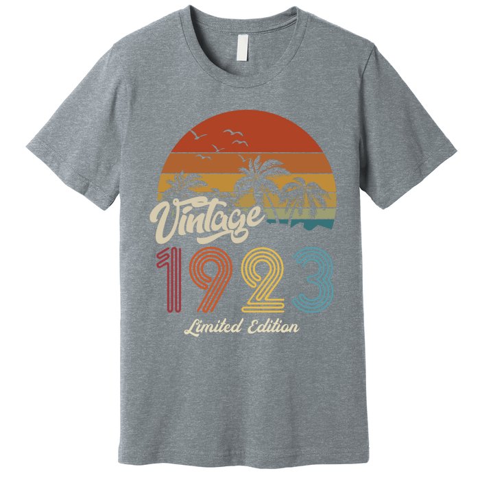 100th Birthday Vintage Limited Edition 1923 Premium T-Shirt