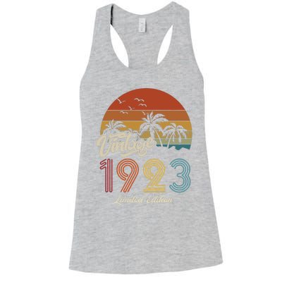 100th Birthday Vintage Limited Edition 1923 Women's Racerback Tank